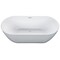 Alfi Brand ALFI brand AB8839 67" White Oval Acrylic Free Standing Soaking Bathtub AB8839 - alternate 2